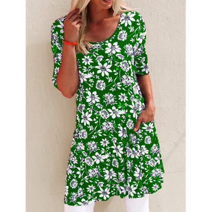 Floral Print Pocket Dress by Greta 
