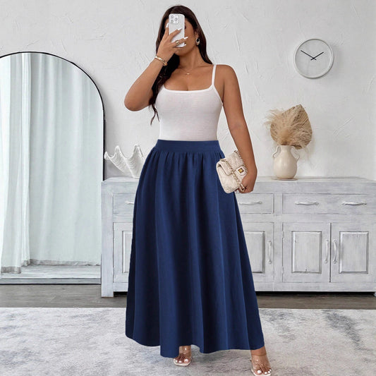 Elegant Navy Flare Skirt by Greta 