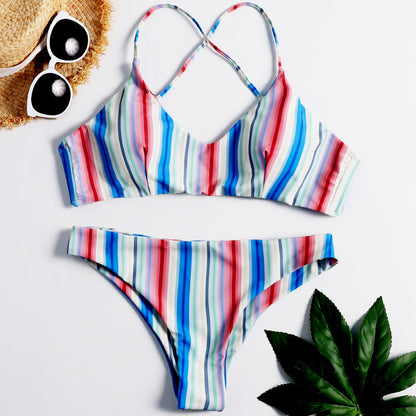 Strappy Solid Bikini by Greta 