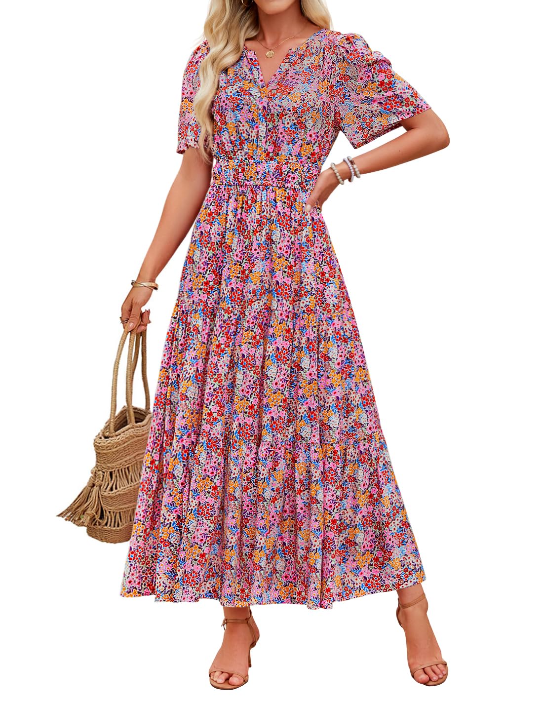 Floral Maxi Dress Greta  Summer Comfort