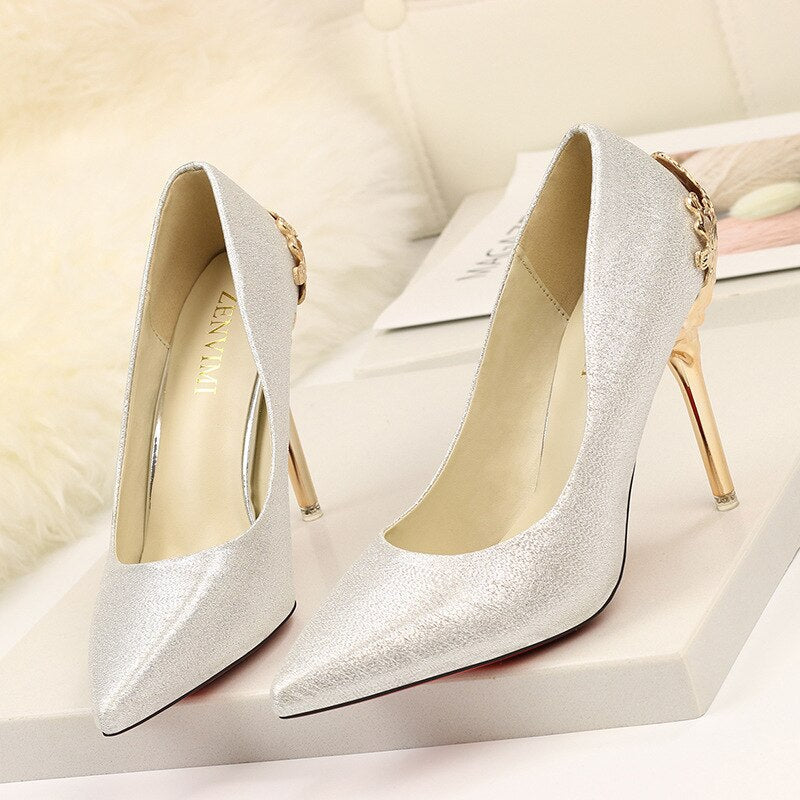 Elegant Suede High Heels by Greta 