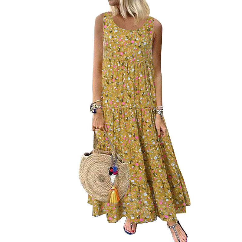Bohemian Floral Maxi Dress Greta  Summer