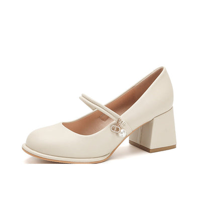 Elegant Chunky Heel High Heels by Greta 