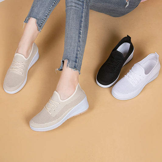 Breathable Mesh Platform Wedges by Greta 
