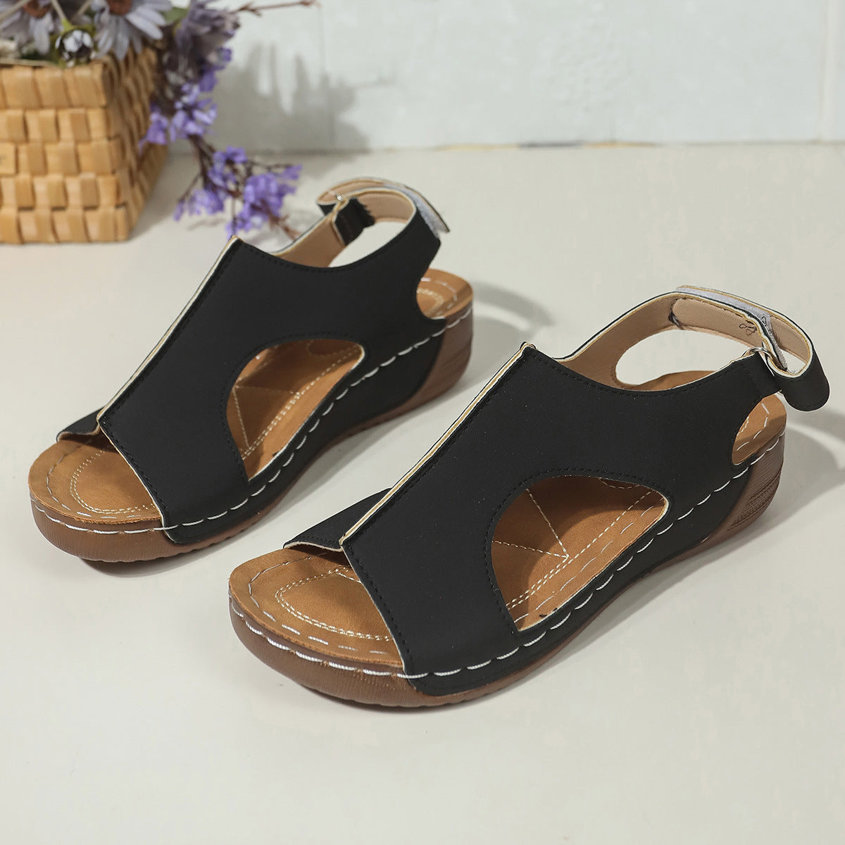 Comfort Wedge Sandals by Greta 