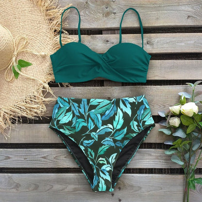 Floral High Waist Bikini by Greta 