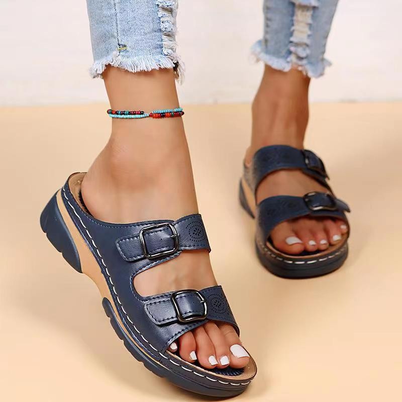 Chic Wedge Sandals by Greta 