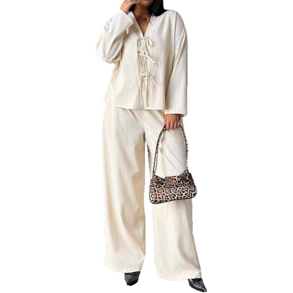 Elegant Apricot Lounge Set Greta  Womenswear