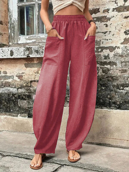 Relaxed Fit Greta  Harem Pants with Pockets