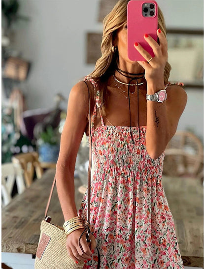Floral Chiffon Swing Dress Greta 