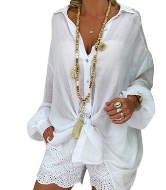 Relaxed Cotton Shirt Greta  Pinterest-Inspired