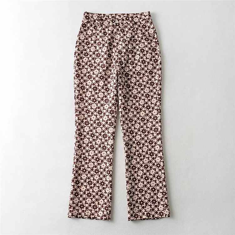 Retro Wave Greta  High-Rise Straight Pants