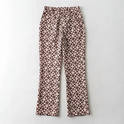 Retro Wave Greta  High-Rise Straight Pants