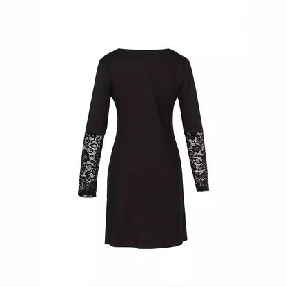 Elegant Lace V-Neck Dress by Greta 