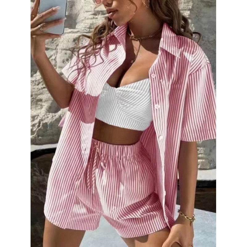 Chic Striped Two-Piece Set by Greta 