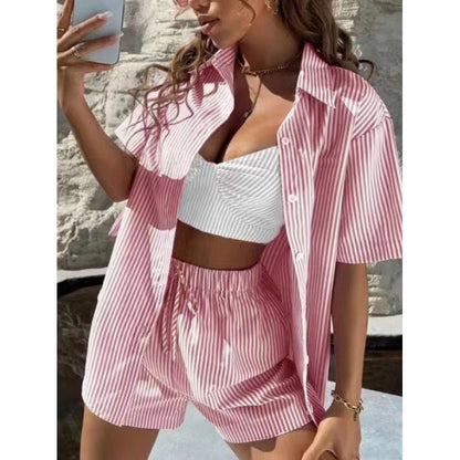 Chic Striped Two-Piece Set by Greta 