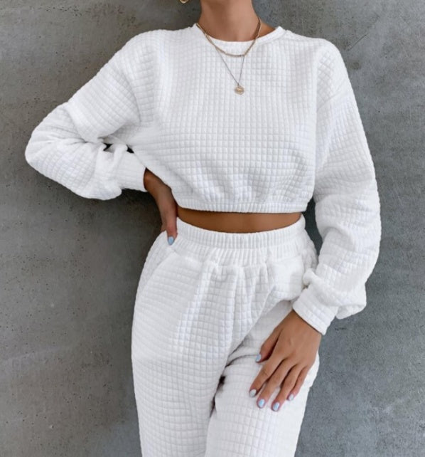 Textured Cozy Greta  Women’s Lounge Set