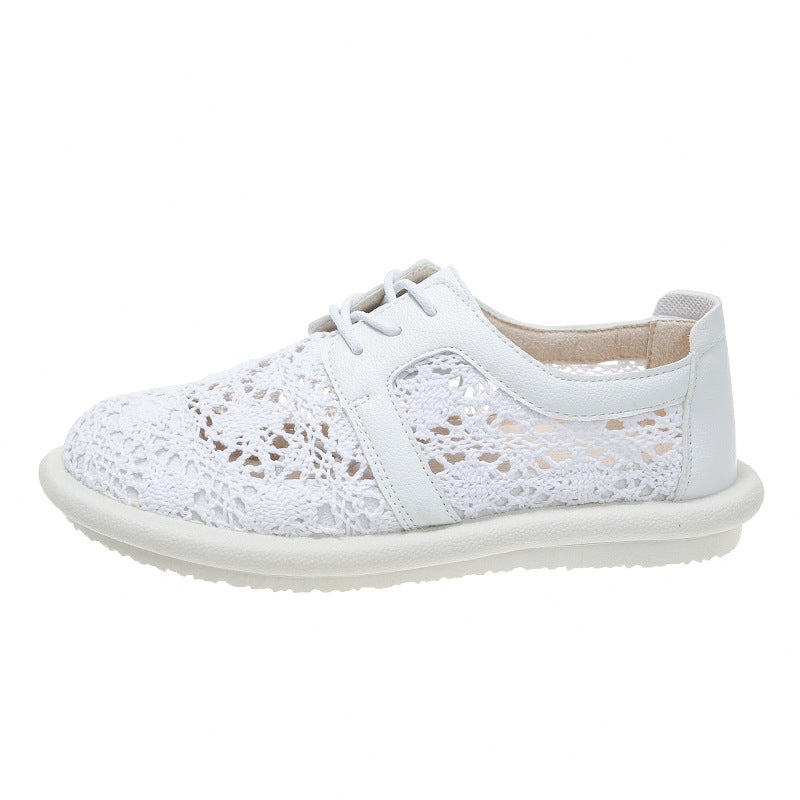 Breathable Crochet Greta  Casual Flat Shoes