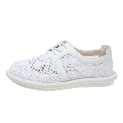 Breathable Crochet Greta  Casual Flat Shoes