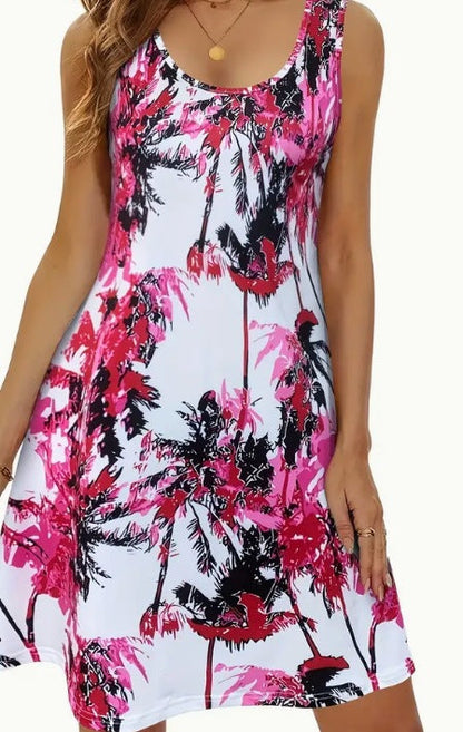 Turtle Print Sleeveless Dress by Greta 