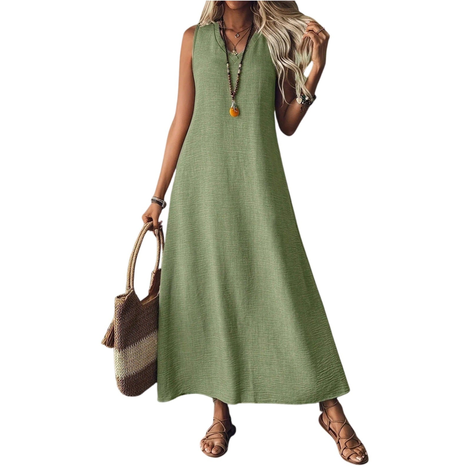Chic Hemp Sleeveless Dress Greta 