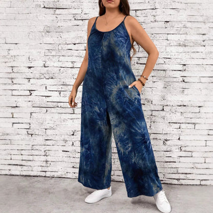 Chic Printed Sleeveless Jumpsuit by Greta 