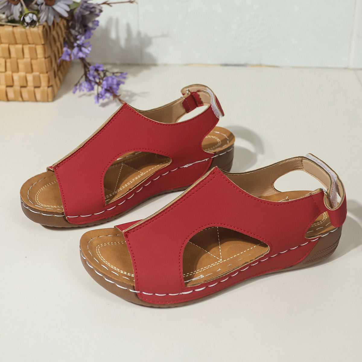Comfort Wedge Sandals by Greta 