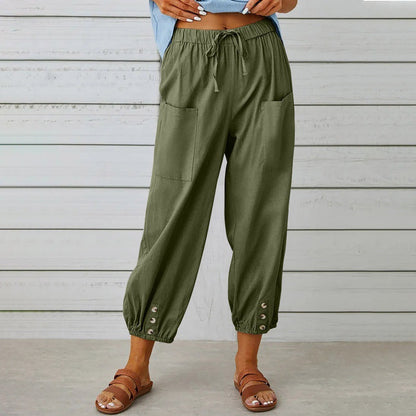 Relaxed Cotton Linen Pants Greta 