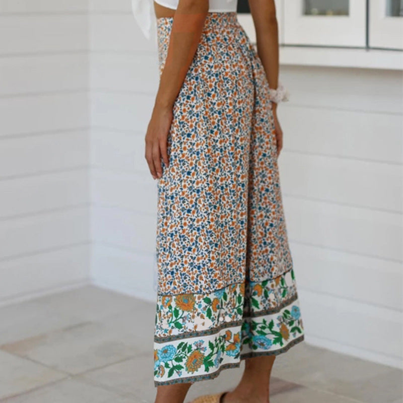 Floral Print Greta  Straight-Leg Pants