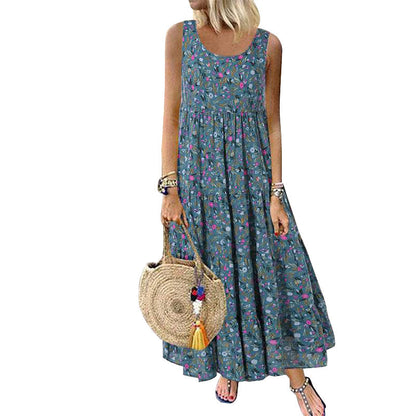 Bohemian Floral Maxi Dress Greta  Summer