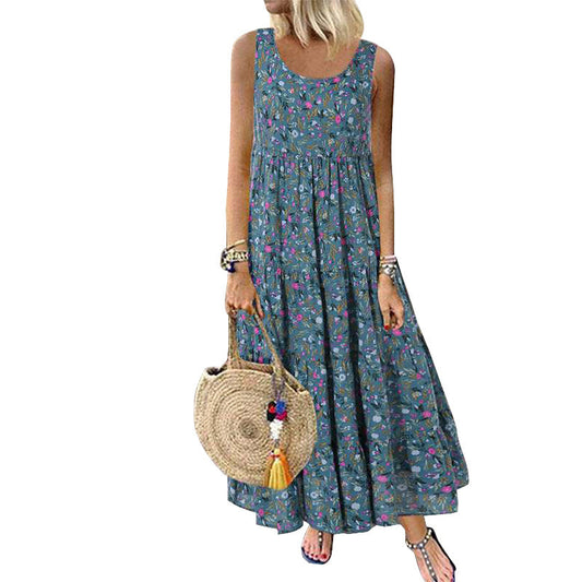 Bohemian Floral Maxi Dress Greta  Summer