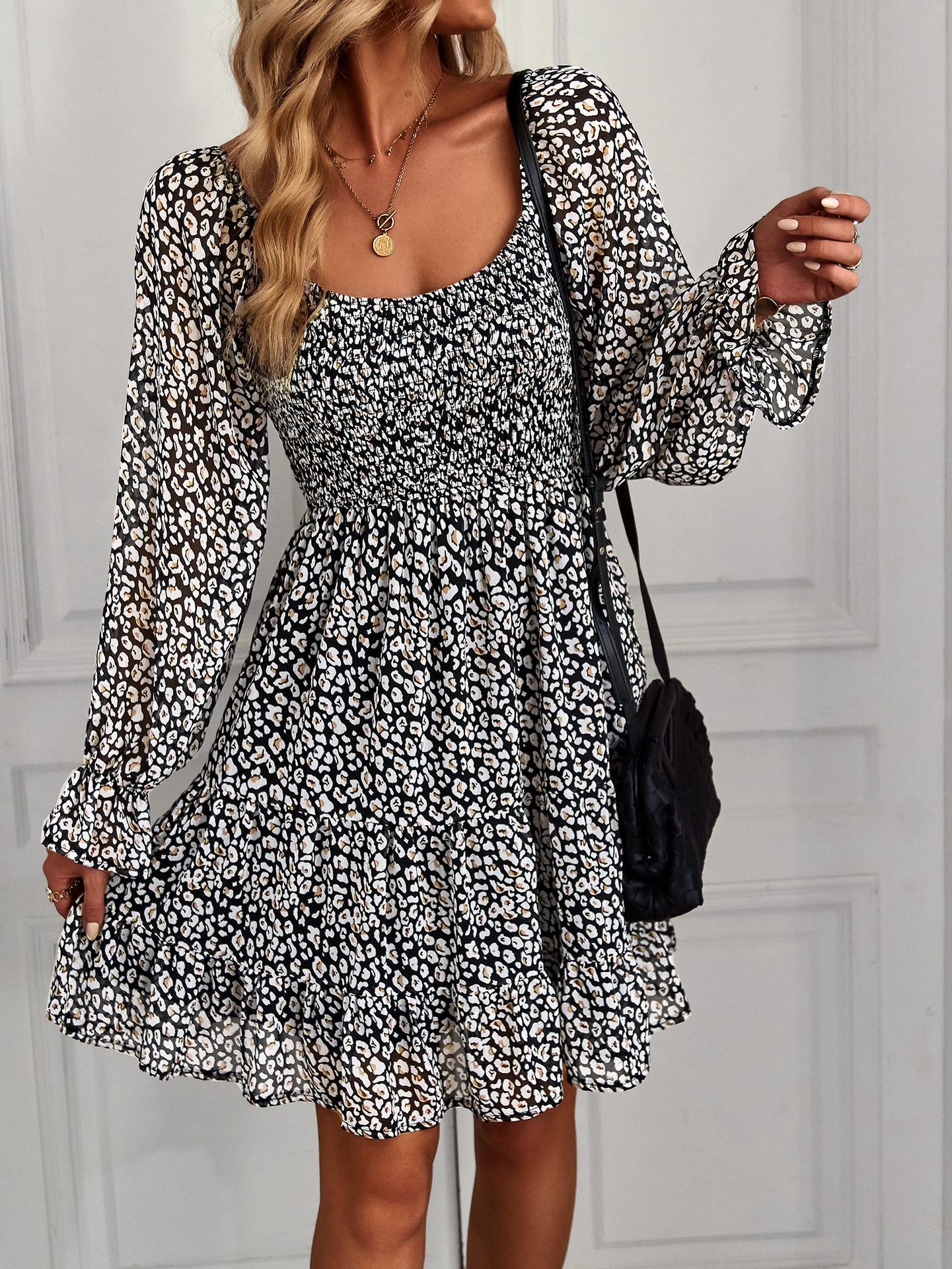 Boho Floral Print Dress Greta 