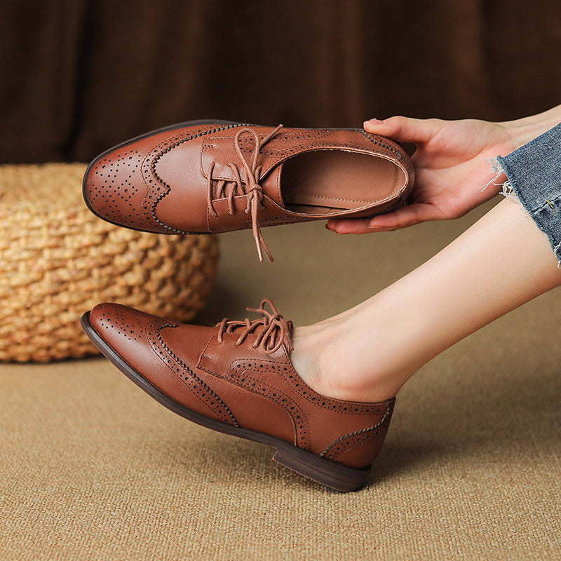 Classic British Lace-Up Shoes by Greta 