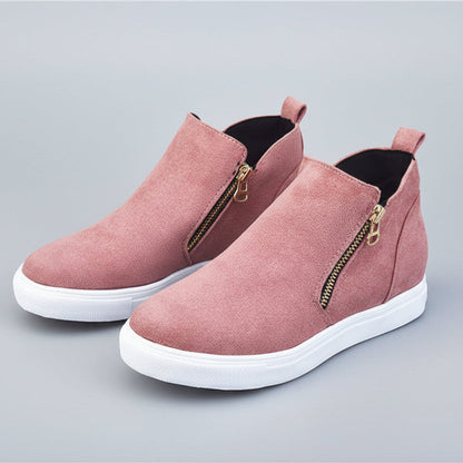 Chic Suede Round Toe Flats by Greta 