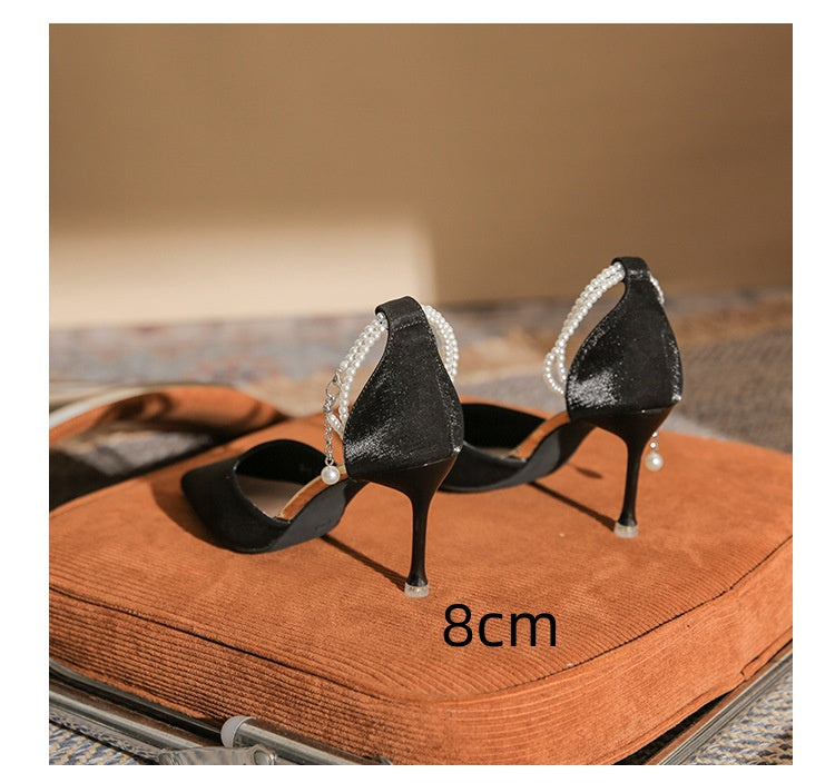 Elegant Greta  Stiletto Buckle Sandals