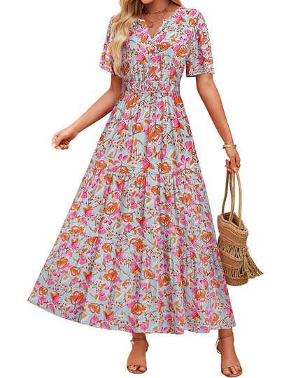 Floral Maxi Dress Greta  Summer Comfort