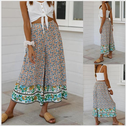 Floral Print Greta  Straight-Leg Pants