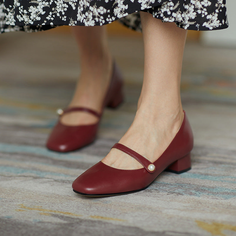 Vintage Mary Jane Thick Heel by Greta 