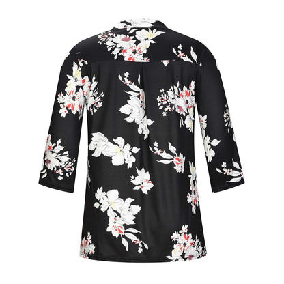 Floral V-Neck Top by Greta 