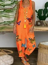 Vibrant Butterfly Greta  Jumpsuit