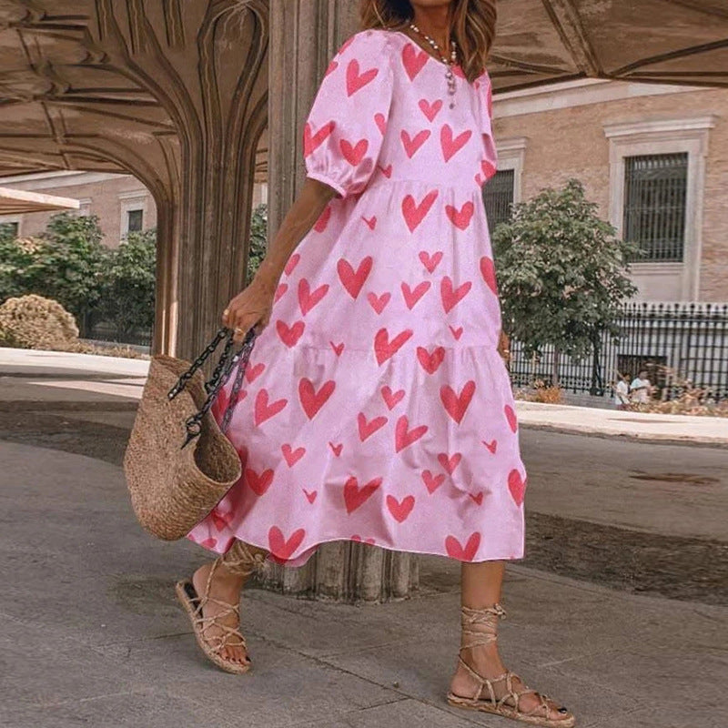 Floral Print Greta  Summer Midi Dress
