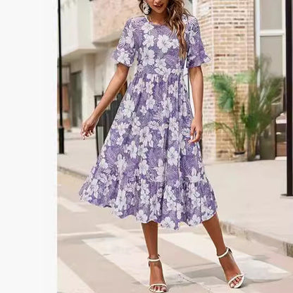 Floral Midi Greta  Summer Dress