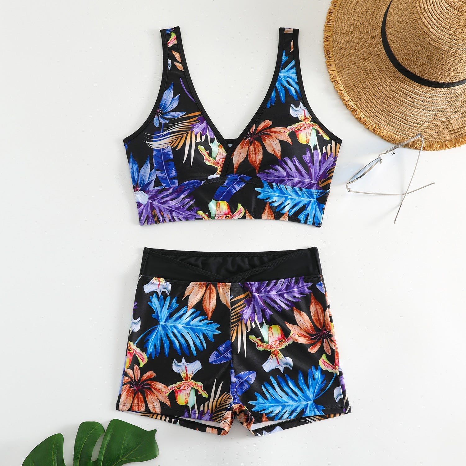 Vibrant Printed Boxer Bikini by Greta 
