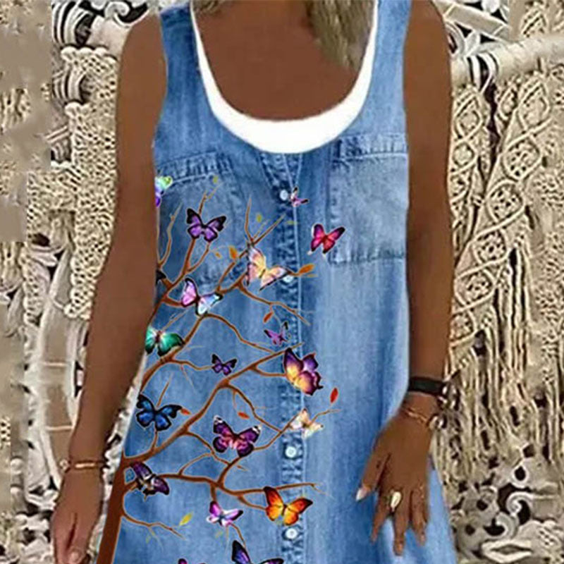 Pinterest-Inspired Blue Butterfly Dress by Greta 