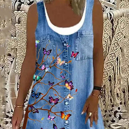 Pinterest-Inspired Blue Butterfly Dress by Greta 