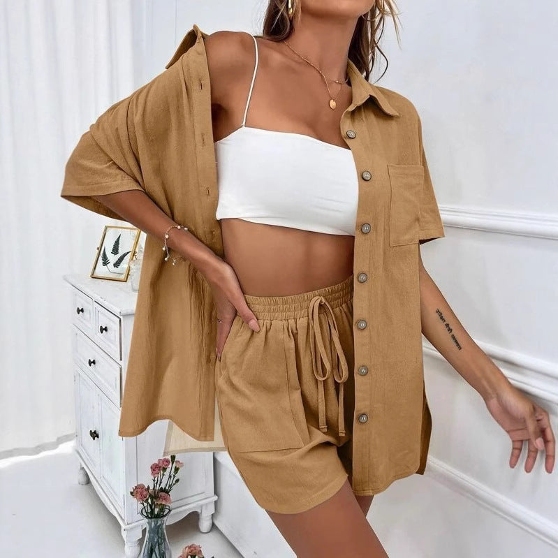 Chic Greta  Shirt & Shorts Set
