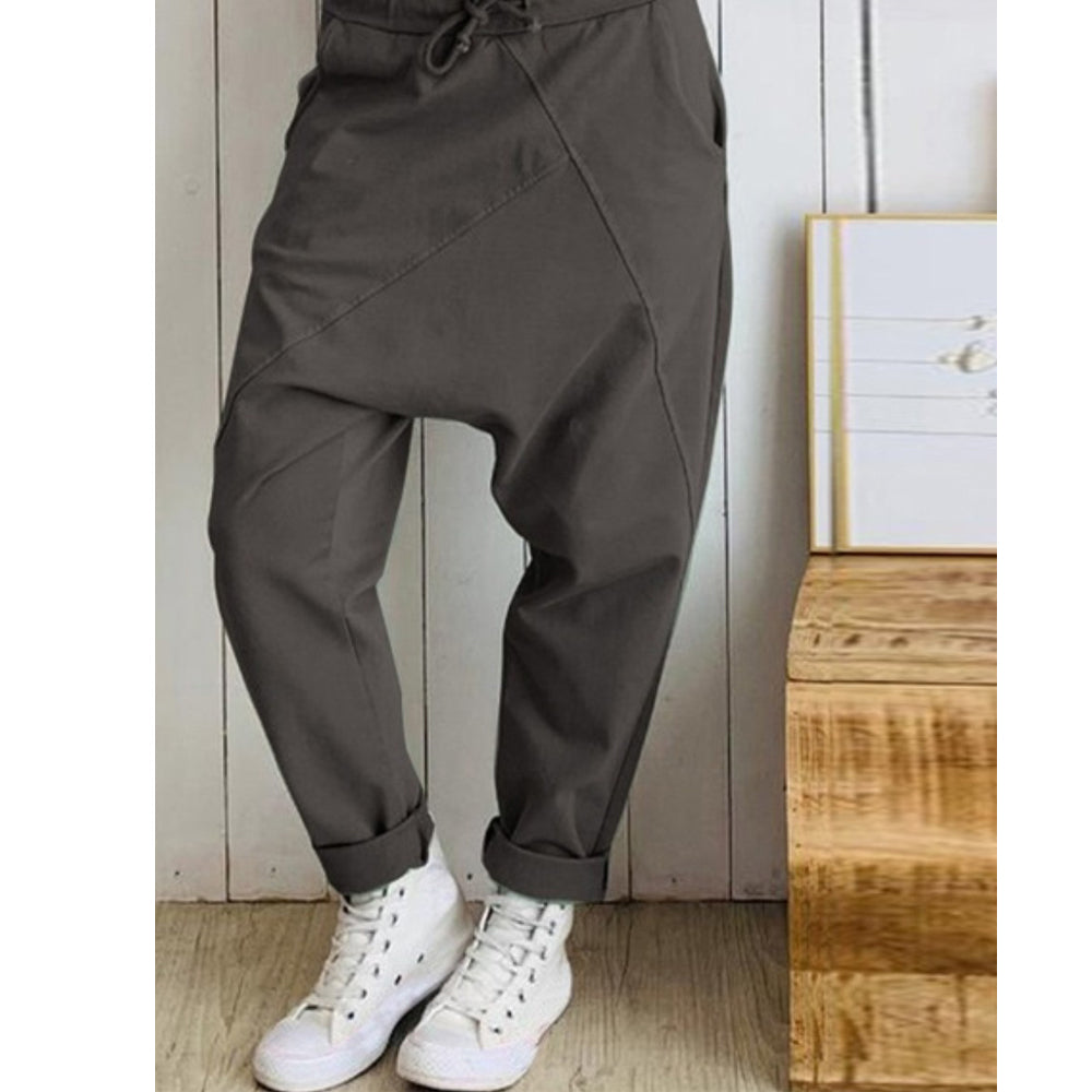 Relaxed Fit Greta  Cotton Harem Pants