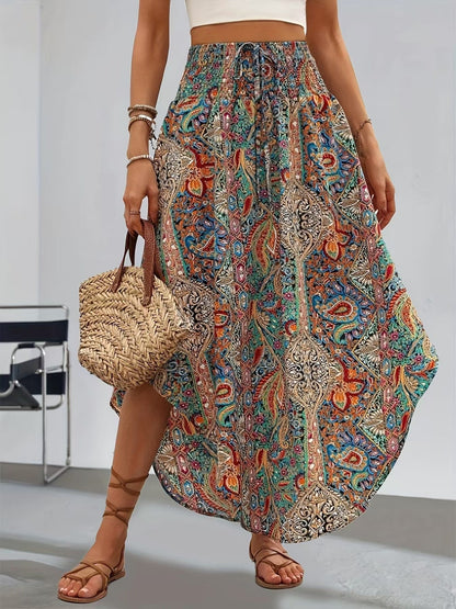 Boho Floral Greta  A-Line Skirt
