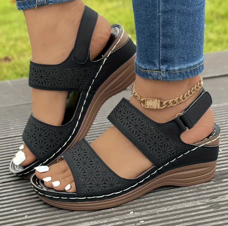Pinterest-Inspired Greta  Wedge Sandals