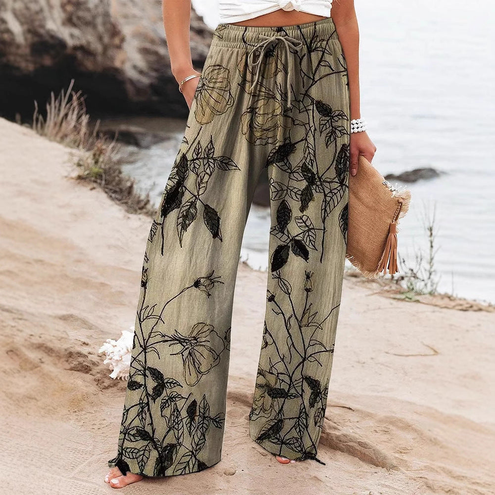 Floral High Waist Yoga Pants by Greta 